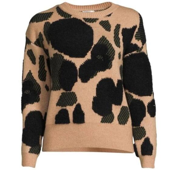 YAL NEW YORK Women's Animal Print Sweater - M - NWT - Picture 3 of 3
